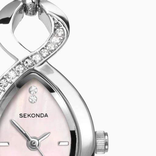 Sekonda Cocktail Ladies Watch | Silver Case & Alloy Bracelet with Pink Dial | 4684